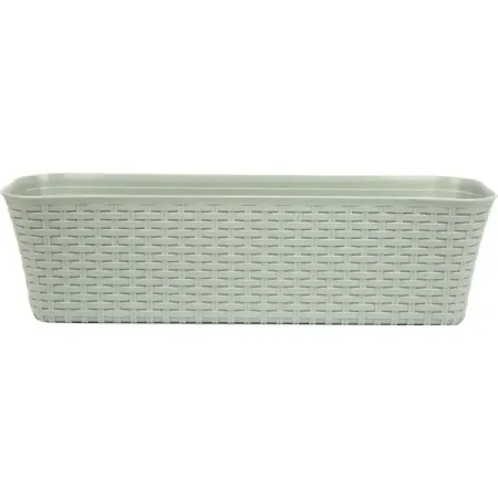 Ящик балконный Idea Ротанг 60x18x57.5 см v10 л пластик серый