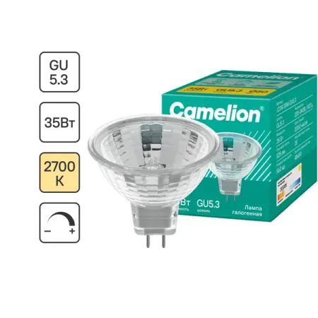 Лампа галогенная Camelion JCDR GU5.3 35 Вт электроды inno e27 для ifs 15 ifs 10 view 1 view3 view5 view7 v7 view8 view6l view 6s 12r m5 m7 устройство для термического сращивания