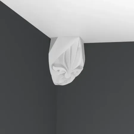 Уголок для потолочного плинтуса полистирол Format 5007 белый 30-50 мм 4 шт.