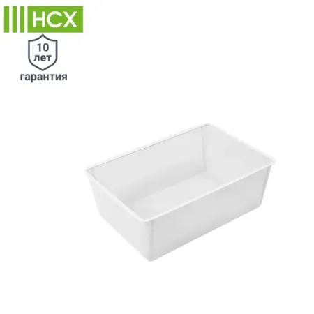 Корзина мелкосетчатая НСХ 52.9x18.5x36.5 см сталь цвет белый полка корзина сетчатая larvij 603x306x118мм белый