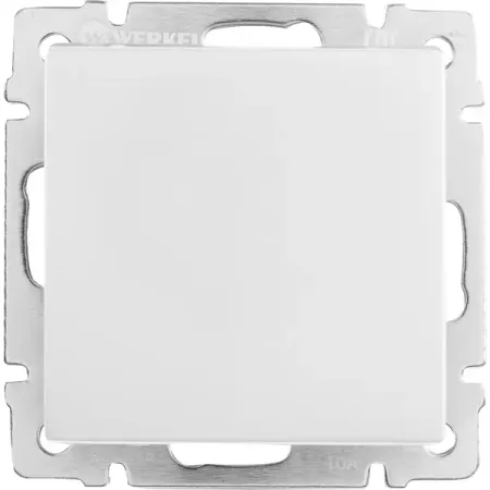 Переключатель промежуточный встраиваемый Werkel 1 клавиша цвет серебряный