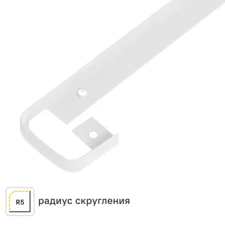 Планка соединительная U-образная R3 60x3.8 см для столешницы 3.8 см цвет белый матовый муфта соединительная упругая bf d30 l40 кулачковая быстрая доставка из россии