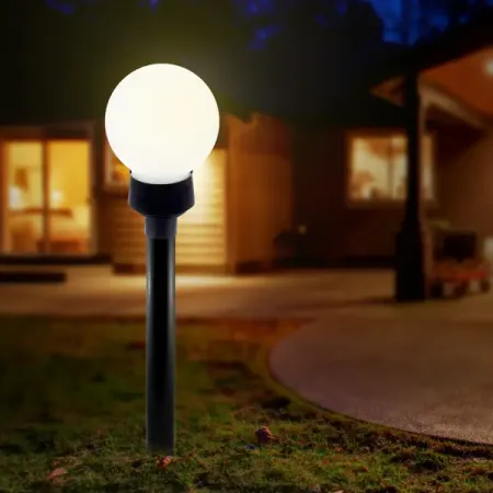 Светильник уличный Шар E27x60 Вт пластик IP43 светильник ночник ogm месяц 3хаа пластик желтый