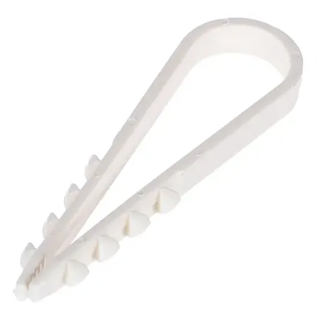 Дюбель-хомут Oxion D11-18 мм для круглого кабеля цвет белый 100 шт.