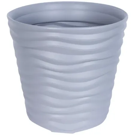 Кашпо Idea Дюна ø25.5 h24 см v8.5 л пластик серый