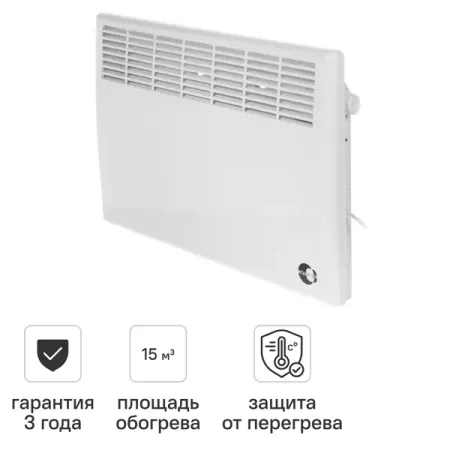 Конвектор электрический Equation LM EQBM-1500 с механическим термостатом 1500 Вт