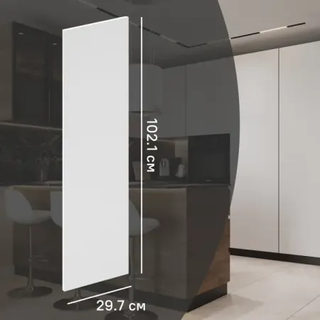 Фасад кухонного шкафа София 29.7x102.1 см DELINIA ID ЛДСП цвет белый реле hrs3fth s dc5v dc12v dc24v a 4 контактный белый 16a 250v