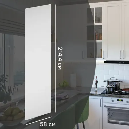 Фальшпанель для кухонного шкафа Ньюпорт 58x214.4 см Delinia ID МДФ цвет белый реле hrs3fth s dc5v dc12v dc24v a 4 контактный белый 16a 250v