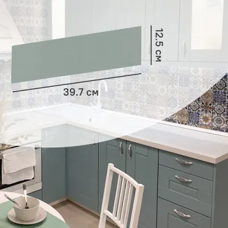 Фасад выдвижного ящика Томари 39.7x12.5 DELINIA ID см МДФ цвет голубой hafele комплект выдвижного ящика mx box s 552 56 693