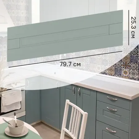 Фасад выдвижного ящика Томари 79.7x25.3 DELINIA ID см МДФ цвет голубой hafele комплект выдвижного ящика mx box s 552 56 693