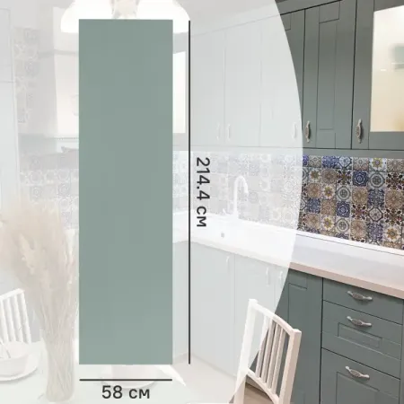 Фальшпанель для напольного шкафа Томари 58x214.4 см Delinia ID МДФ цвет голубой