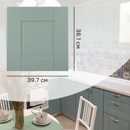 Фасад выдвижного ящика Томари 39.7x38.1 DELINIA ID см МДФ цвет голубой hafele комплект выдвижного ящика mx box s 552 56 693