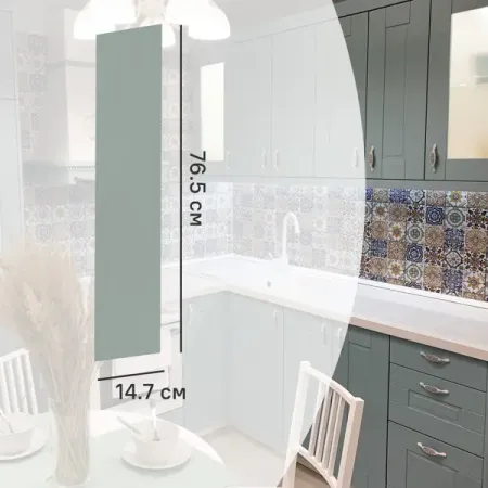 Фасад кухонного шкафа Томари 14.7x76.5 DELINIA ID см МДФ цвет голубой