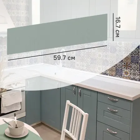 Фасад выдвижного ящика Томари 59.7x16.7 DELINIA ID см МДФ цвет голубой