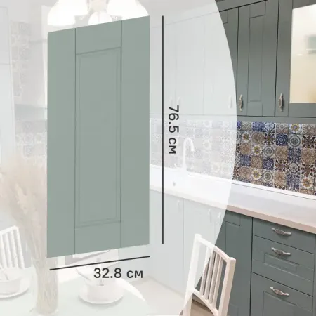 Фасад кухонного шкафа Томари 32.8x76.5 DELINIA ID см МДФ цвет голубой