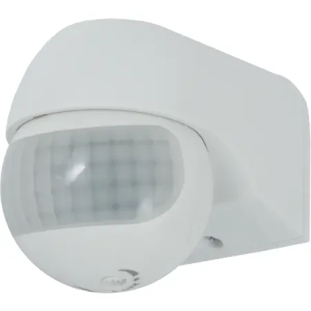 Датчик движения накладной радиус действия 6 метров 180 градусов 1100 Вт цвет белый IP44