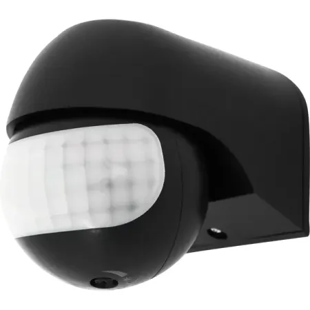 Датчик движения накладной радиус действия 6 метров 180 градусов 1100 Вт цвет чёрный IP44