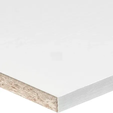 Деталь мебельная 2700x600x16 мм ЛДСП цвет белый премиум кромка с длинных сторон полка мебельная 1200х300х18мм дуб белый