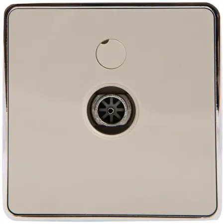 ТВ-розетка оконечная накладная Werkel Gallant звезда цвет слоновая кость