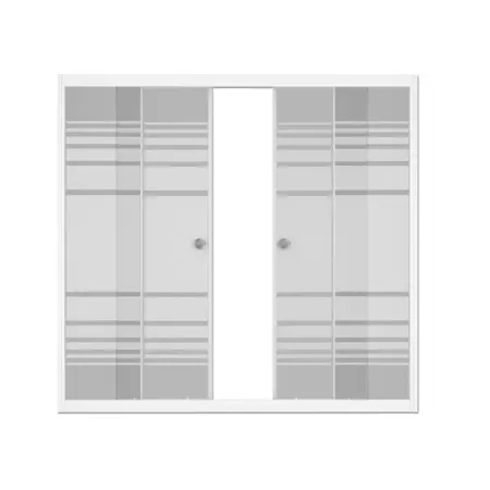 Ширма на ванну Метакам раздвижная 150x140 см матовое стекло профиль белый