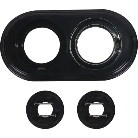 Рамка для розеток и выключателей Electraline 2 поста цвет чёрный елена николаевна лукомская 50 знаменитых мест боевой славы россии