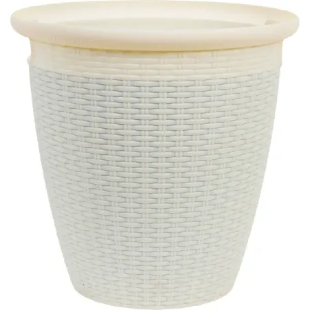 Кашпо Ingreen Ротанг ø38 h38 см v30 л пластик слоновая кость переноски tappi транспортировка рюкзак переноска для кошек и собак рефугио серый 41х35х7 см