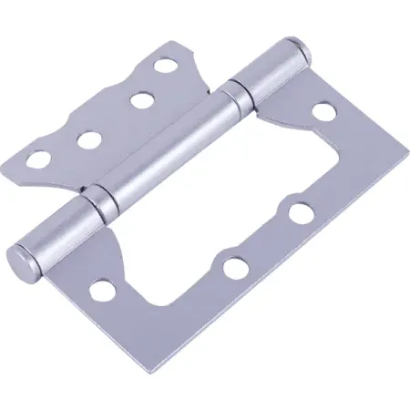 Петля без врезки 100x75x2 мм, цвет хром