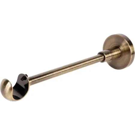 Держатель однорядный открытый, алюминий, цвет золото антик, 2.8 см кронштейн для электронного карниза tuya dooya aqara