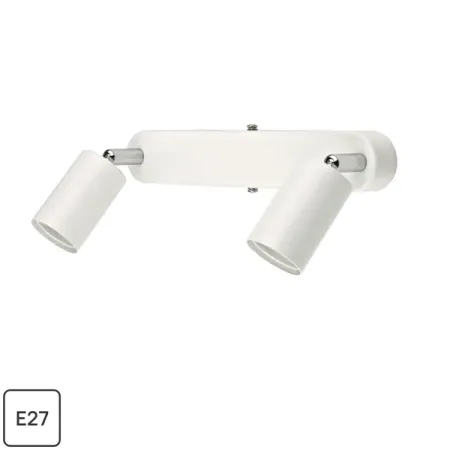 Спот поворотный Basico под лампу Е27 цвет белый световые бусины hviero 1w