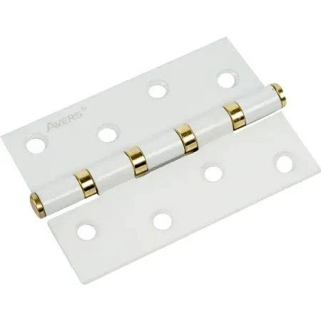 Петля универсальная B4-W/G 100x70x2.5 мм, цвет белый hafele петля угол установки 45 92 градусов 316 34 501