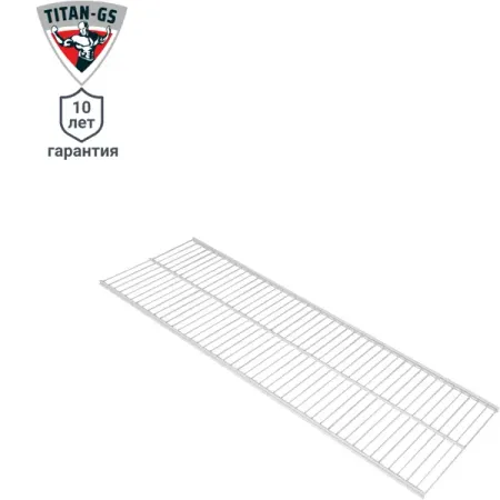 Полка сетчатая Титан-GS 90.3x30.6 см сталь цвет белый полка сетчатая 1203x306мм