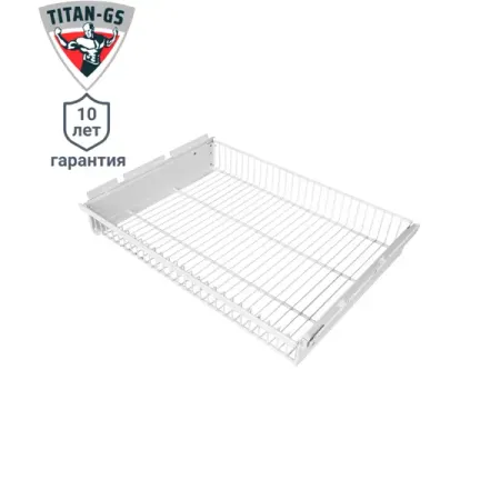 Корзина выдвижная Титан-GS 56.3x8.5x44 см сталь цвет белый shouzheng fastener алюминиевые выдвижные заклепки m2 4 m3 m3 2 m4 m5 m6 4