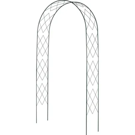 Арка садовая «Ромб», 250x130x35 см, сталь, цвет зелёный миниатюрная садовая скульптура