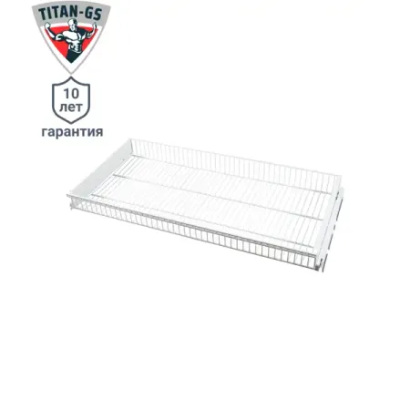 Корзина выдвижная Титан-GS 86.3x8.5x44 см сталь цвет белый shouzheng fastener алюминиевые выдвижные заклепки m2 4 m3 m3 2 m4 m5 m6 4