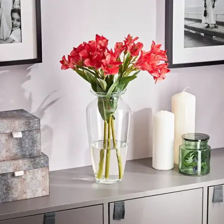 Ваза Мальвина малая стекло цвет прозрачный 31см