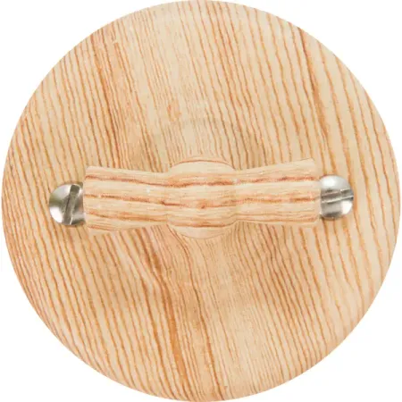 Выключатель проходной накладной Electraline Bironi Ретро 1 положение цвет карельская сосна