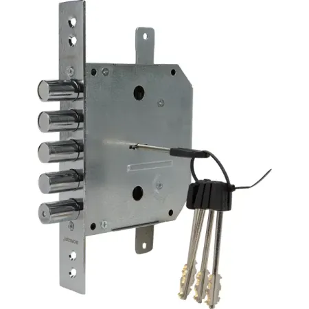 Замок врезной Border 72201-ЗВ8-6КП5Т/15, цвет хром винтажный мини замок в форме сердца