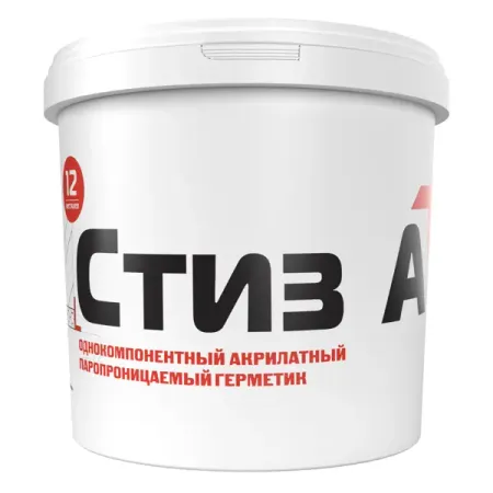 Герметик акриловый для окон Сазиласт Стиз А цвет белый 3 кг