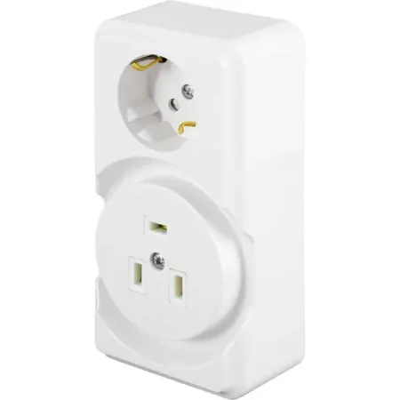 Розетка с заземлением БРА32-016 32 А 220 В, цвет белый водонепроницаемый разъем lear xl 1 комплект 5 способов автомобильная стеклоочистительная магнитола проводная розетка для great wall geely 18242000000