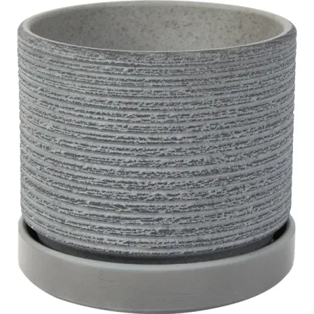 Горшок цветочный Лоза ø15 h13.5 см v1.5 л керамика серый искусственная очная лоза wisteria