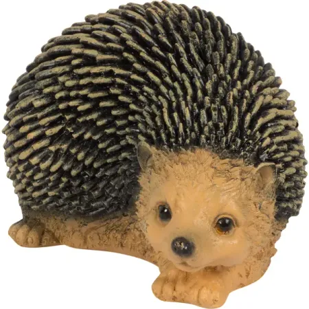 Фигура садовая «Ёж прижатый малый» 12 см миниатюрная садовая скульптура