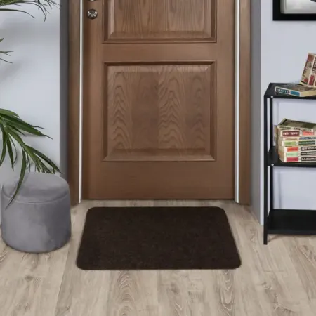 Коврик Флорт Офис 49x80 см полипропилен цвет тёмно-коричневый