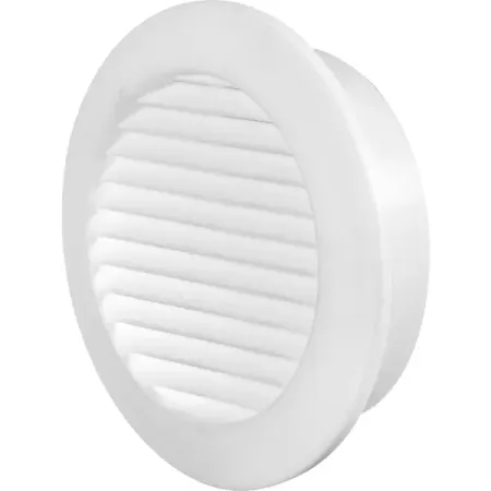 Решётка вентиляционная Equation D58 мм полистирол цвет белый 2 шт насосы вентиляторы и компрессоры в системах теплогазоснабжения и вентиляции