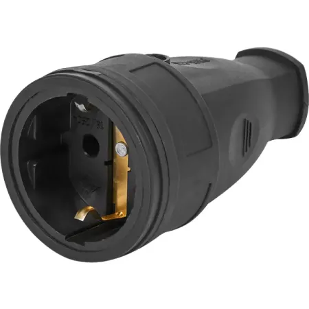 Розетка переносная РА16-005 250 В цвет чёрный водонепроницаемый 3 контактный разъем m8 для электрического велосипеда qvvcev