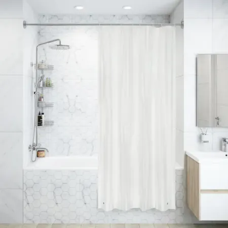 Штора для ванной Vidage Банги 120x200 см ЭВА цвет белый водонепроницаемая шапочка для душа moonbiffy