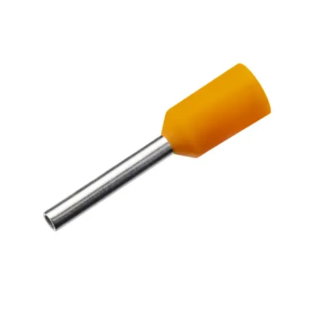 Наконечник штыревой втулочный изолированный Duwi Е0508 НШВИ 0.5-8 мм цвет оранжевый 25 шт. сменный наконечник для паяльника goot tq 77rt