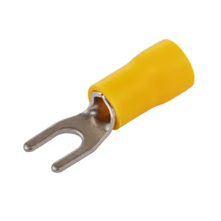 Наконечник вилочный изолированный Duwi НВИ 6-4 мм цвет желтый 10 шт. сменный наконечник для паяльника goot tq 77rt