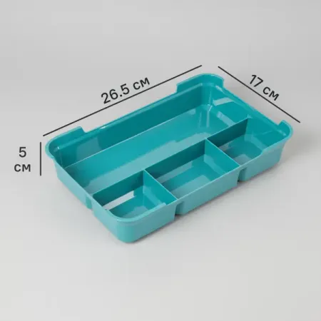 Органайзер для мелочей 26.5x5x17 см пластик цвет разноцветный канцелярии capybara 21 шт