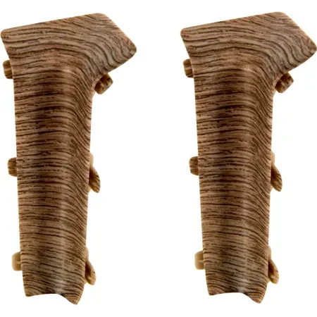 Угол для плинтуса внутренний «Дуб галион», высота 80 мм, 2 шт. угол внутренний 25х16мм венге 4шт