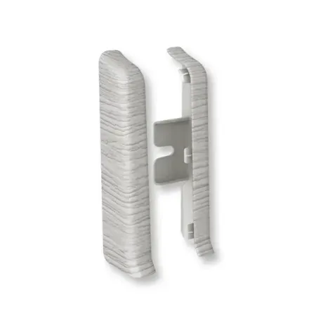 Заглушка для плинтуса левая и правая «Дуб хадсон», высота 80 мм